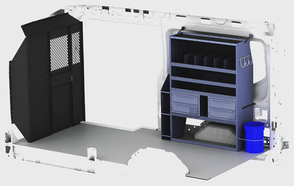 Masterack HVAC Shelving Package for High Roof Vans