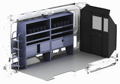 Masterack HVAC Shelving Package for High Roof Vans
