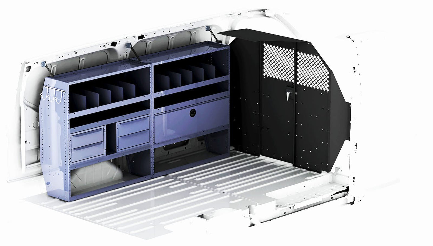 Masterack Contractor Shelving Package for Low Roof Vans