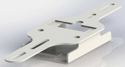 RKI Rectangular Strobe Light Bracket for Window Grille - STRBRCTWG