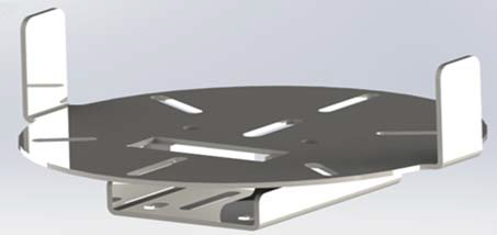RKI Round Strobe Light Bracket for Window Grille - STRBRNDWG