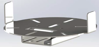 RKI Round Strobe Light Bracket for Window Grille - STRBRNDWG
