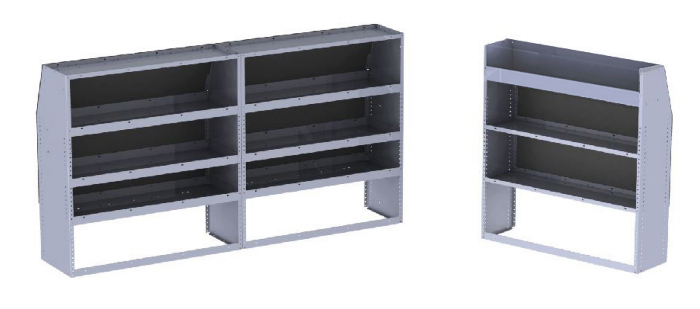 Masterack Steel Base Shelving Package for Ford Transit (Low Roof)