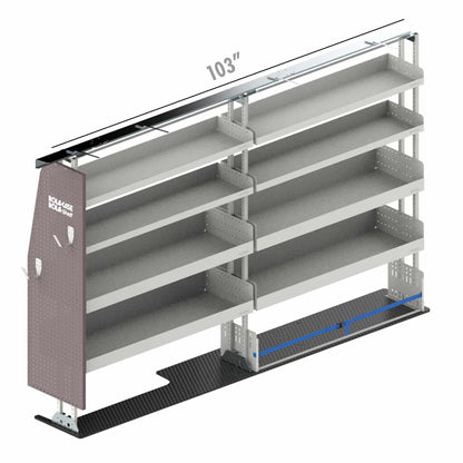 Rola-Case Service Bin Package for Ford Transit - 148-in WB - High Roof