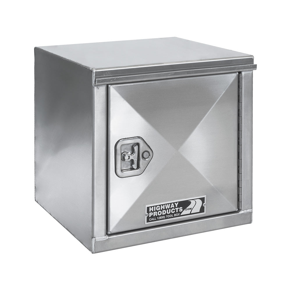 Highway Products 36 x 24 x 24-in. Aluminum Left Hand Side Open Underbody Tool Box - 0312-004