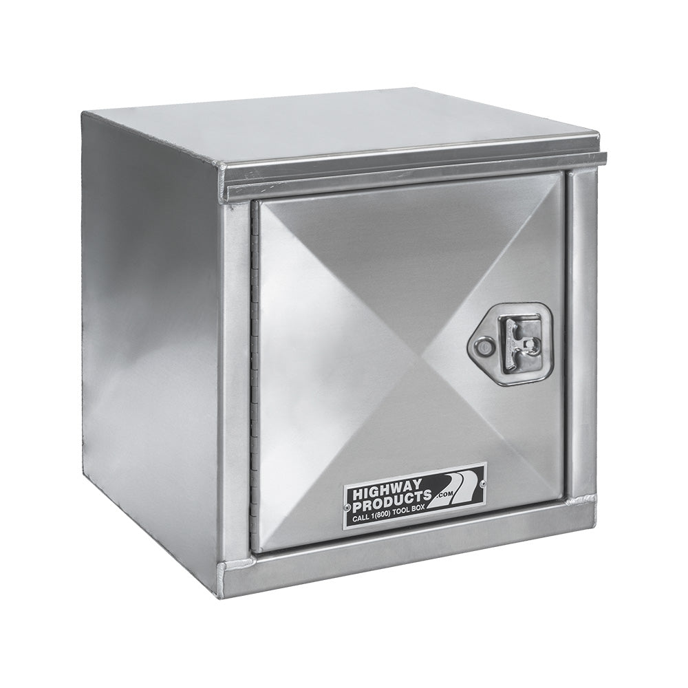 Highway Products 24 x 24 x 24-in. Aluminum Right Hand Side Open Underbody Tool Box - 0312-001