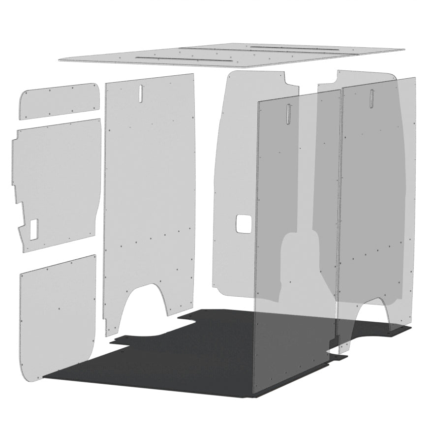 AutoMat-Bar Rubber Floor Mat for Mercedes Sprinter Cargo Vans