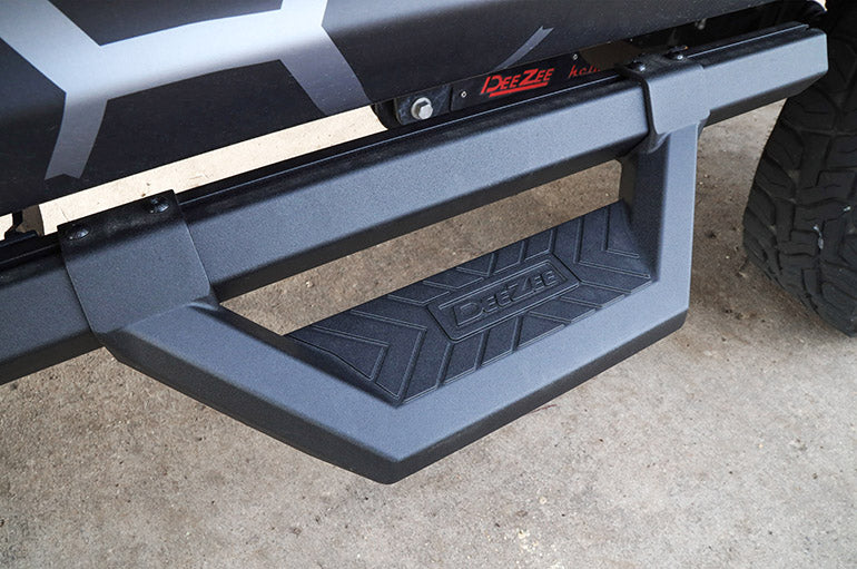 Dee Zee Running Board Hex Universal Truck Board for Chevy/GMC/Dodge/Ford Full Size Truck (1999-2023) - ExtCab