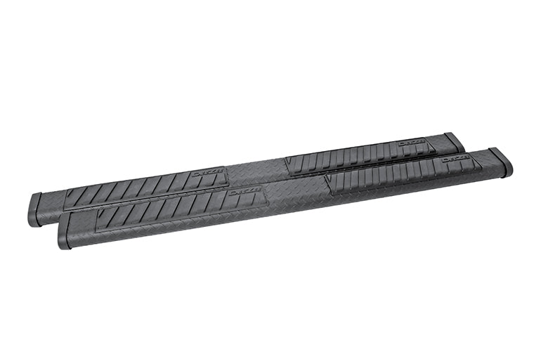 Dee Zee Tubes - 6" Oval - Brite Tread Aluminum - CrewCab
