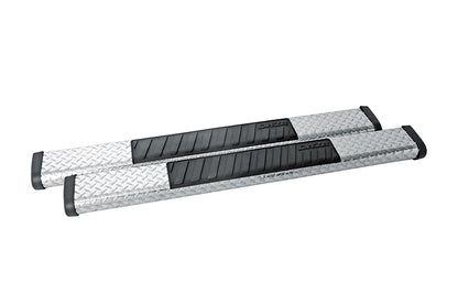 Dee Zee Tubes - 6" Oval - Black Tread Aluminum - RegCab