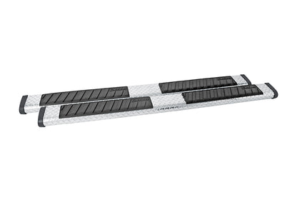 Dee Zee Tubes - 6" Oval - Black Tread Aluminum - ExtCab
