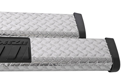 Dee Zee Tubes - 6" Oval - Black Tread Aluminum - ExtCab
