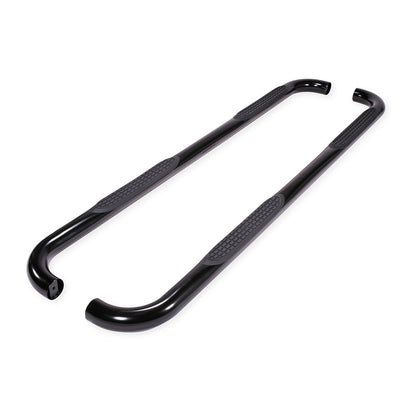 TrailFX 3" Round Bent Step Nerf Bars W/ Step Pads Black For Ford F-150 - 1130304093