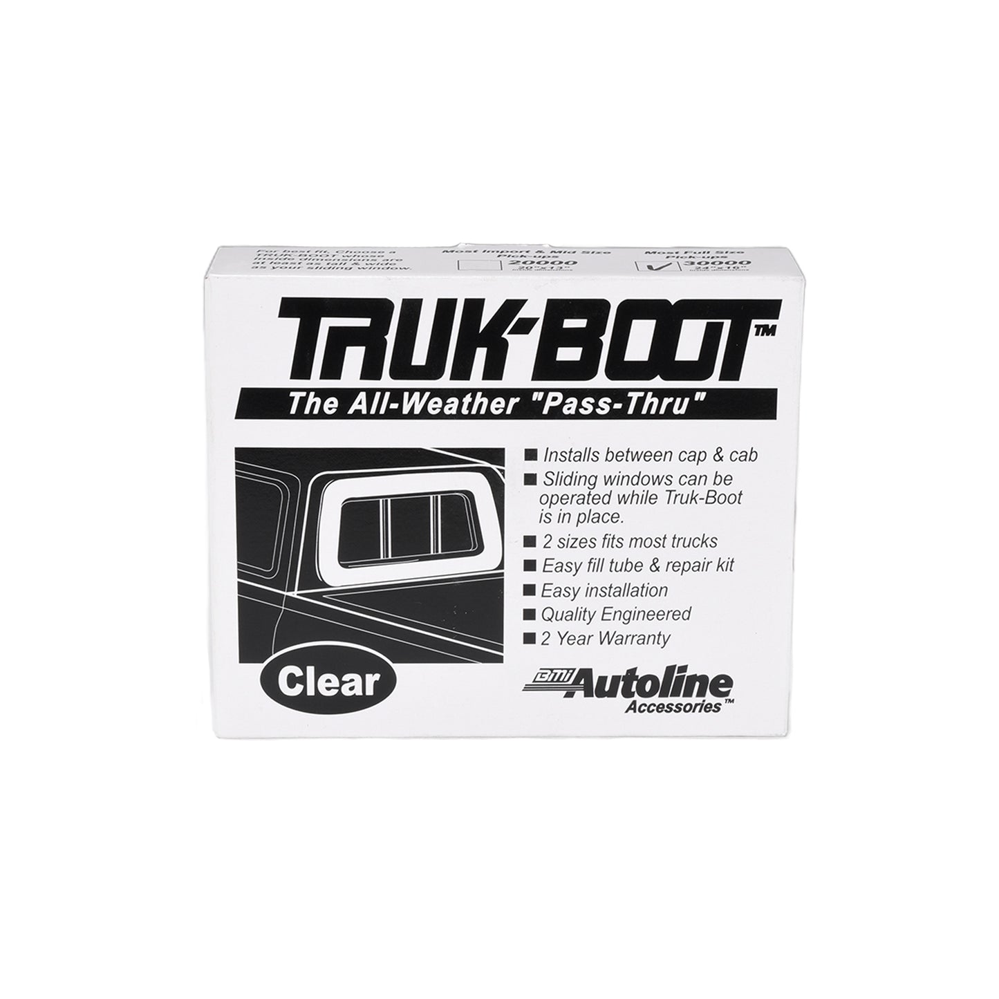 TrailFX Truck Cab Back Panel Seal - Camper Shell Seal 24x16-in - 30000
