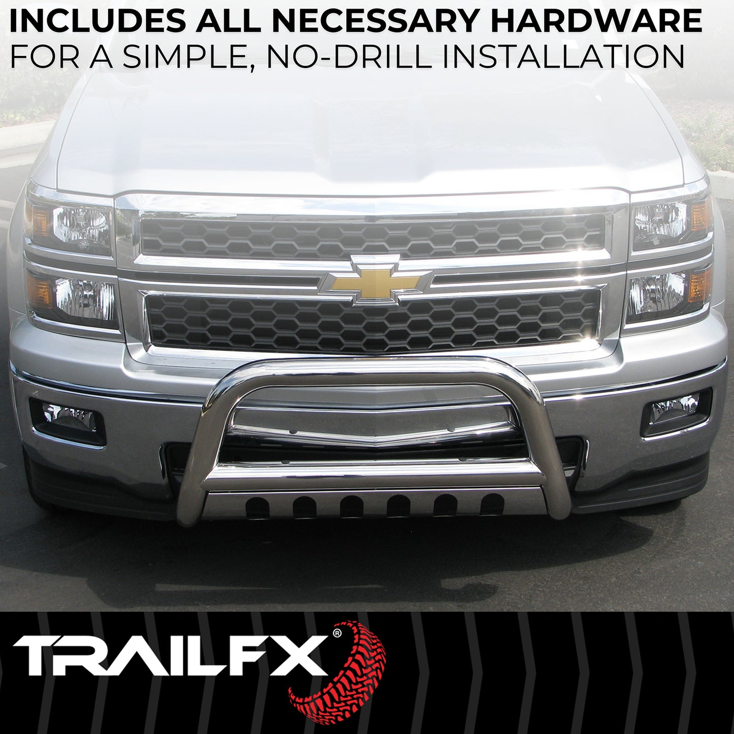 TrailFX Bull Bar Polished Stainless Steel For Toyota Tundra - 8956422