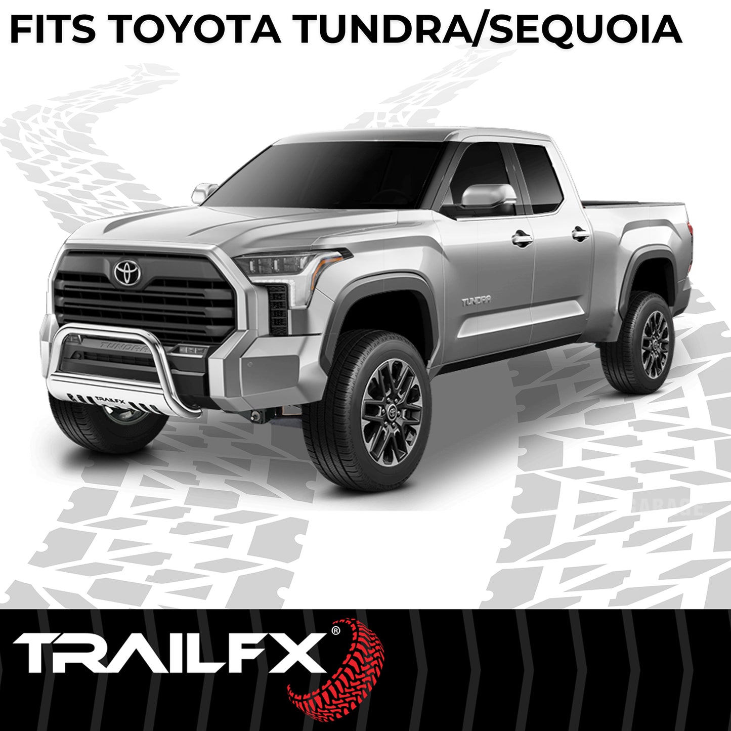 TrailFX Bull Bar Polished Stainless Steel For Toyota Tundra - 8956422
