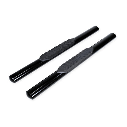 TrailFX 4" Oval Straight Tube Step Nerf Bars W/ Step Pads Black For Ram 1500 - A1543B