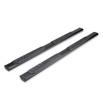TrailFX 4-1/2" Hexagonal Step Nerf Bars W/ Step Pads Black For GM Colorado/Canyon - AL4001B