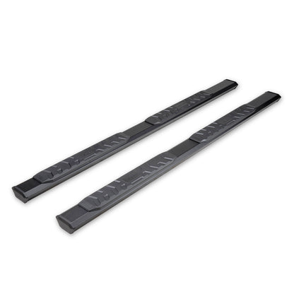 TrailFX 4-1/2" Hexagonal Step Nerf Bars W/ Step Pads Black For Ford F-150/F-250 Super Duty/F-350 Super Duty - AL4011B