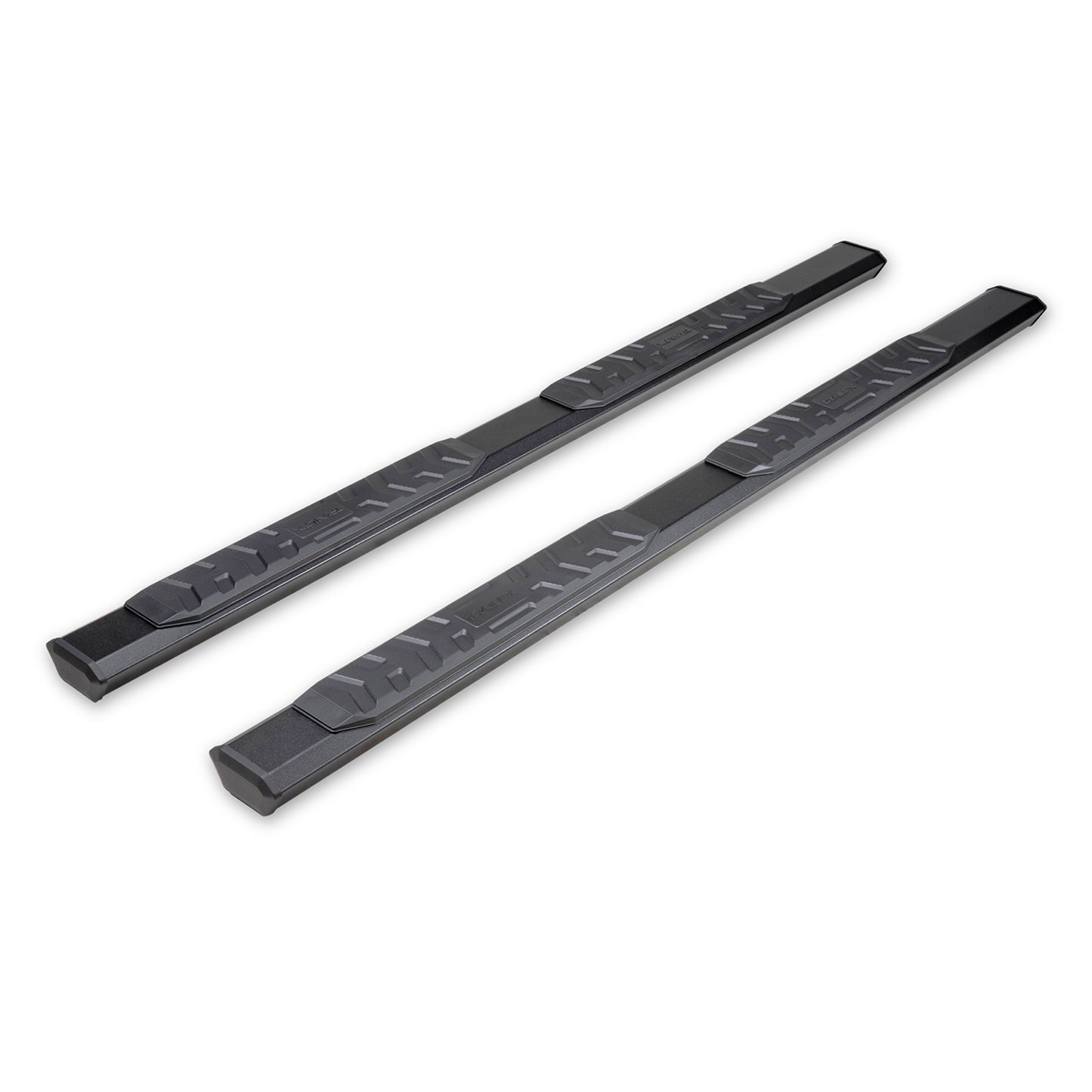 TrailFX 4-1/2" Hexagonal Step Nerf Bars W/ Step Pads Black For Toyota Tacoma - AL4016B