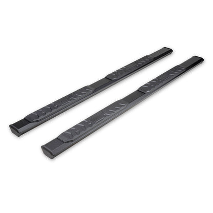 TrailFX 4-1/2" Hexagonal Step Nerf Bars W/ Step Pads Black For Toyota Tacoma - AL4016B