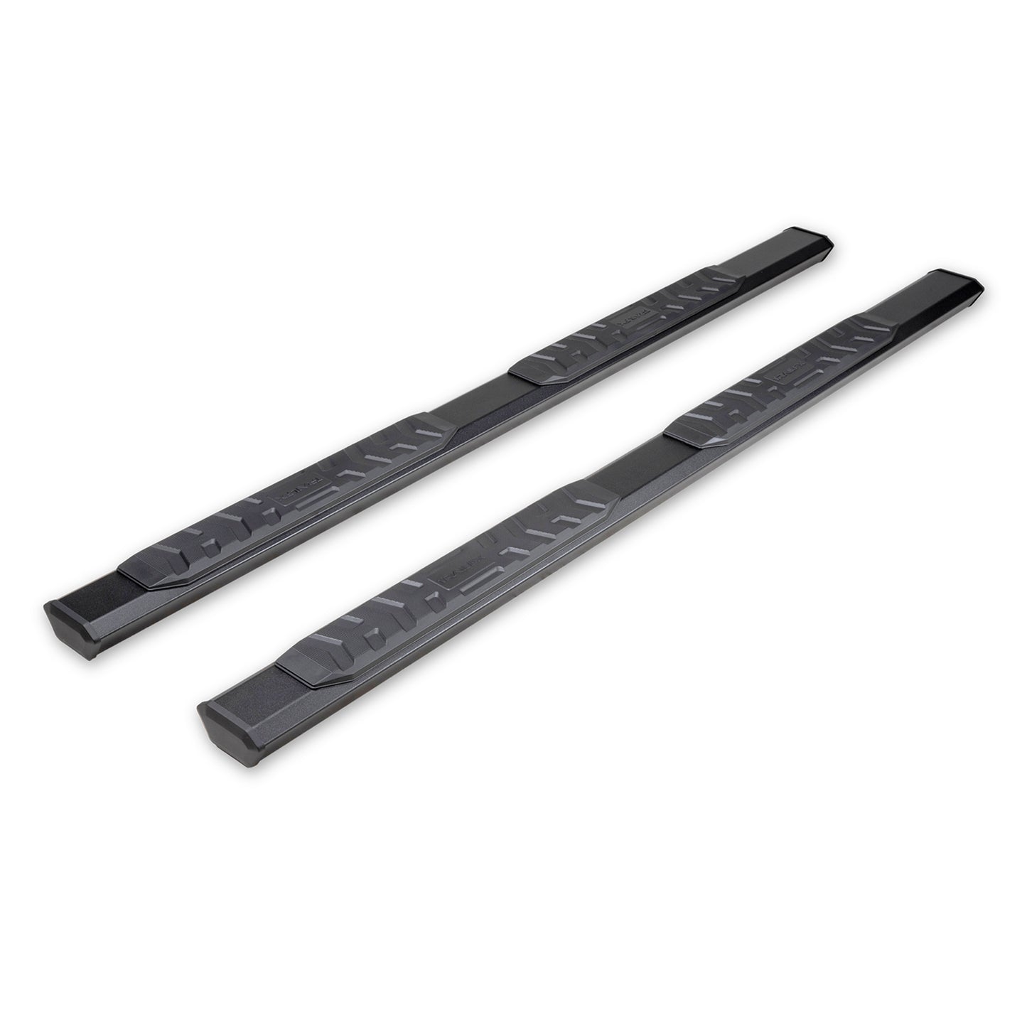 TrailFX 4-1/2" Hexagonal Step Nerf Bars W/ Step Pads Black For Toyota Tundra - AL4019B