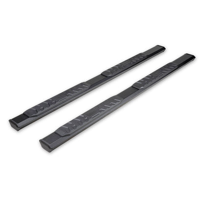 TrailFX 4-1/2" Hexagonal Step Nerf Bars W/ Step Pads Black For Toyota Tundra - AL4019B