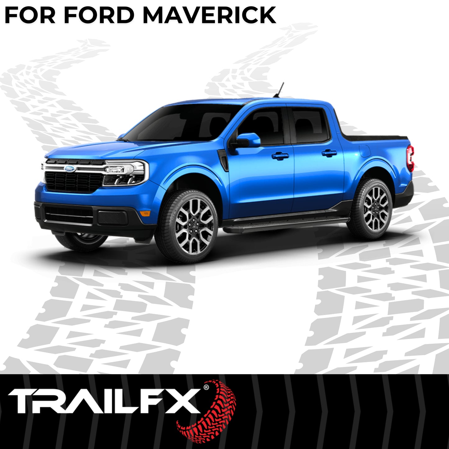 TrailFX A6 Aluminum Running Board For Ford Maverick - AL6008B