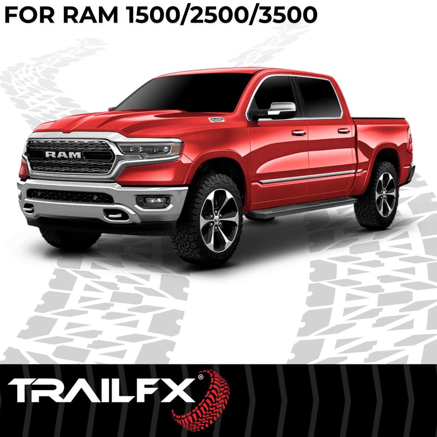 TrailFX A6 Aluminum Running Board For Ram 1500/1500 Classic - AL6011B