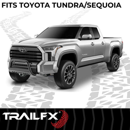 TrailFX 3" Bull Bar Black Steel For Toyota Tundra - B0015B