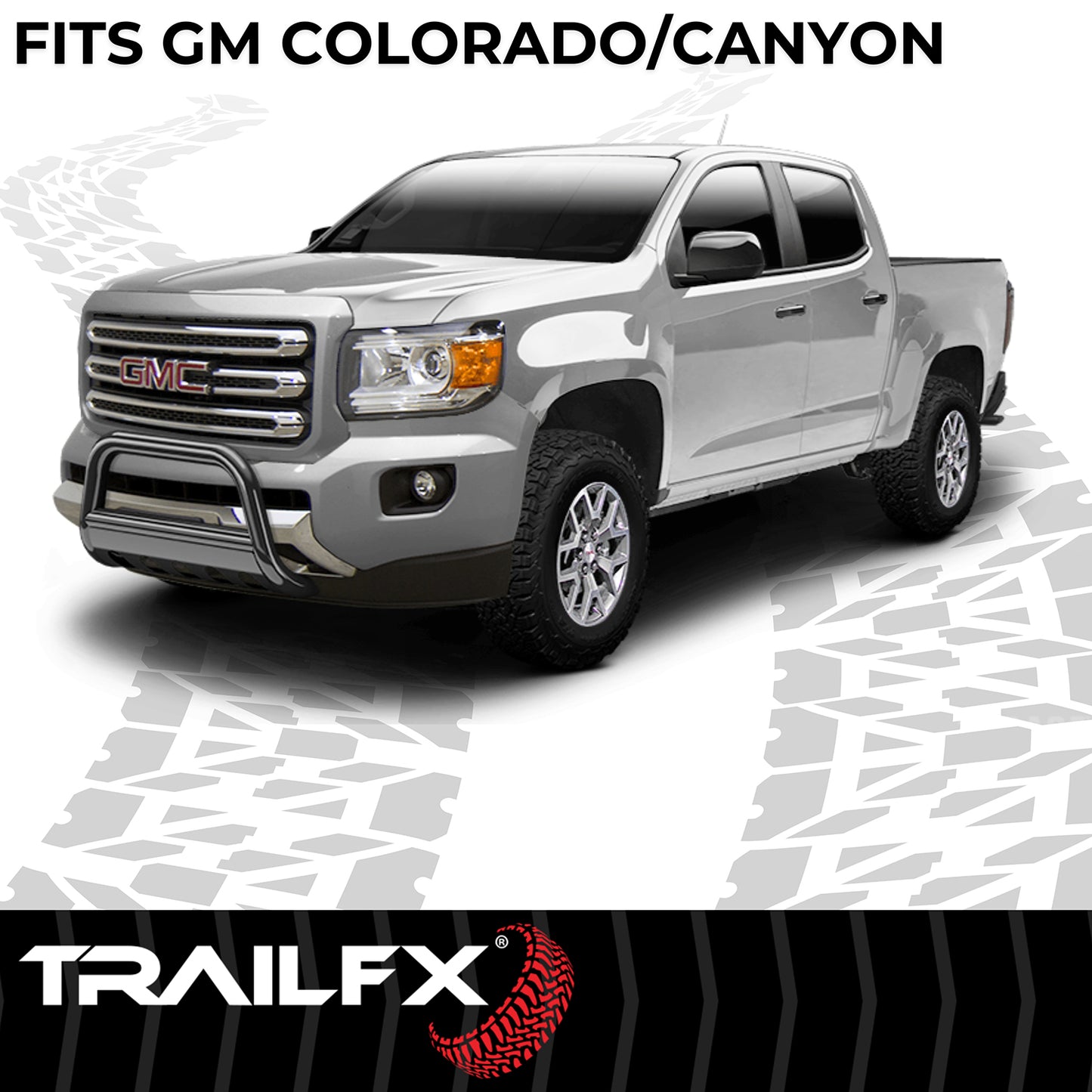 TrailFX Bull Bar Black For GM Colorado/Canyon - B0029B