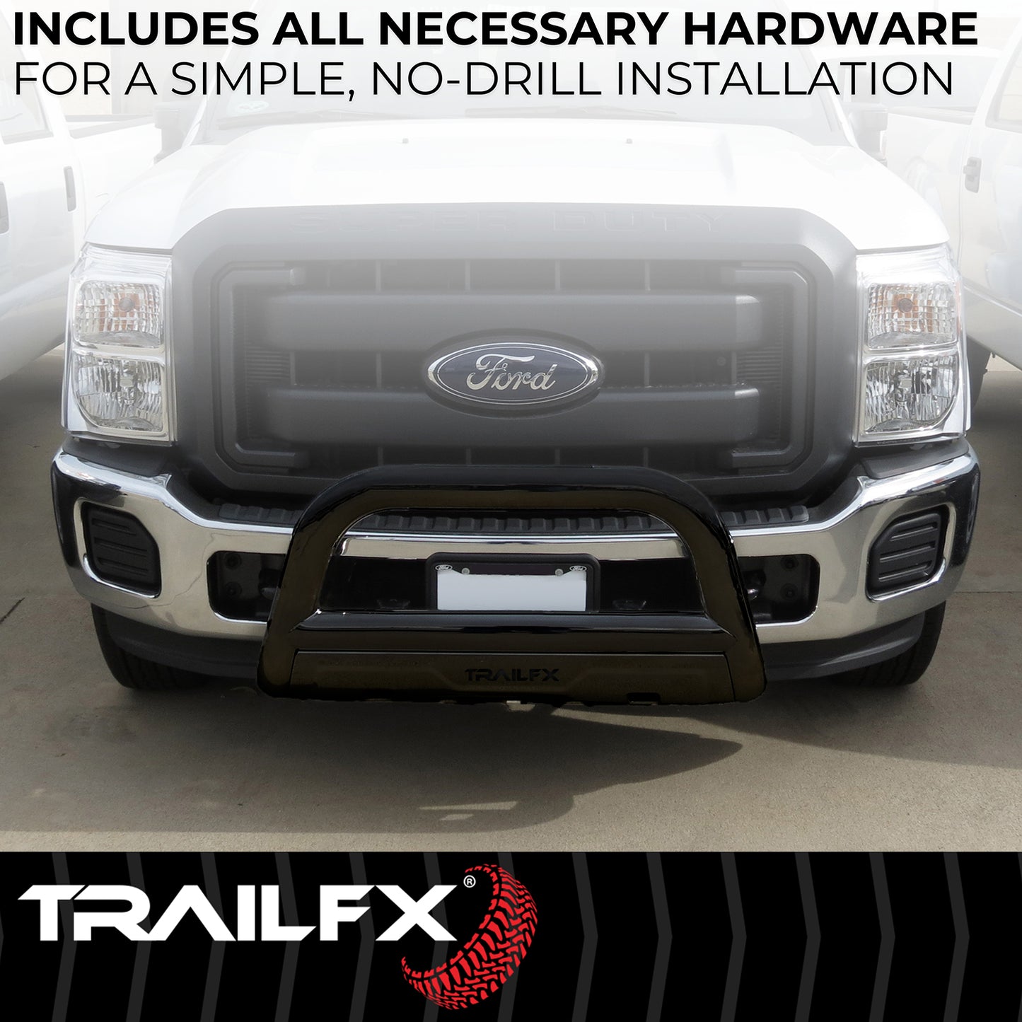TrailFX Bull Bar Black For GM Silverado/Sierra 2500/3500 - B0040B