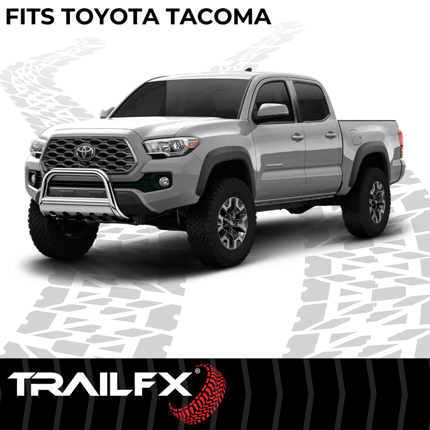 TrailFX Bull Bar Polished Stainless Steel For Toyota Tacoma - B0045S