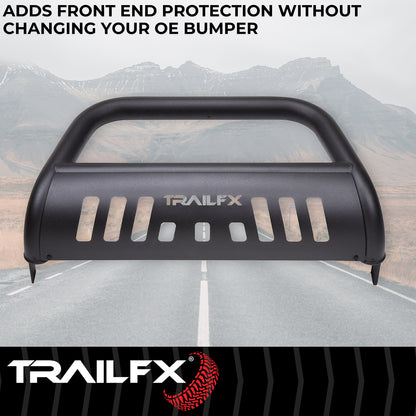 TrailFX 3" Bull Bar Black Steel For Toyota Tacoma - B0045T