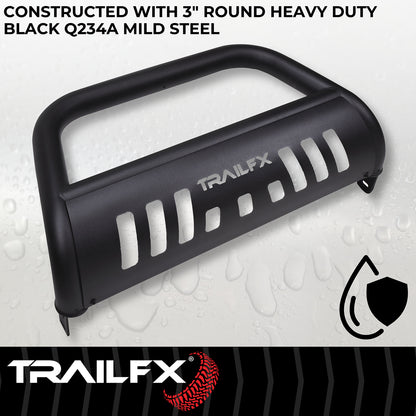TrailFX 3" Bull Bar Black Steel For Toyota Tacoma - B0045T