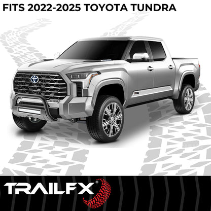 TrailFX 3 1/2" Bull Bar Black Steel For Toyota Tundra - B1614T