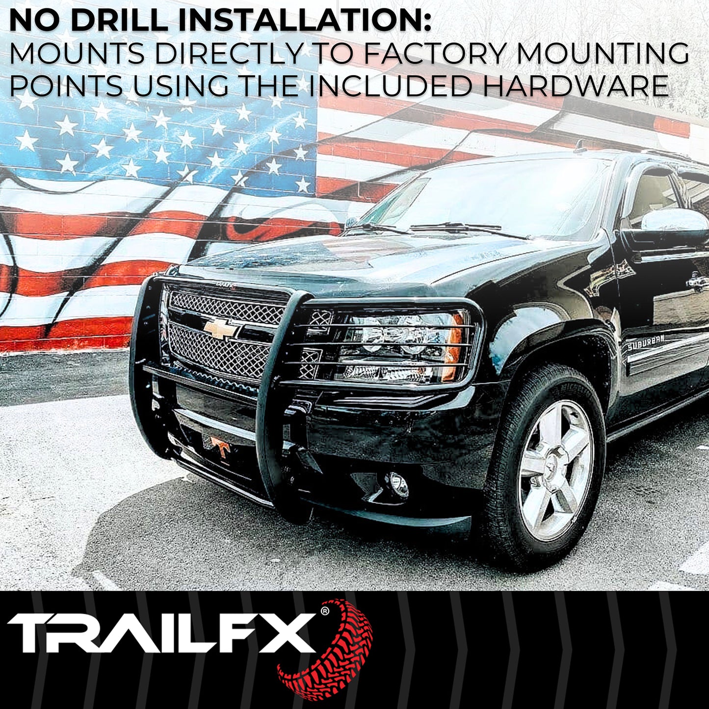 TrailFX Grille Guard For GM Silverado/Sierra 1500 - E0047T