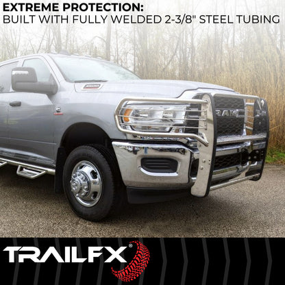 TrailFX Grille Guard Polished Stainless Steel For Toyota Tundra - E0049S