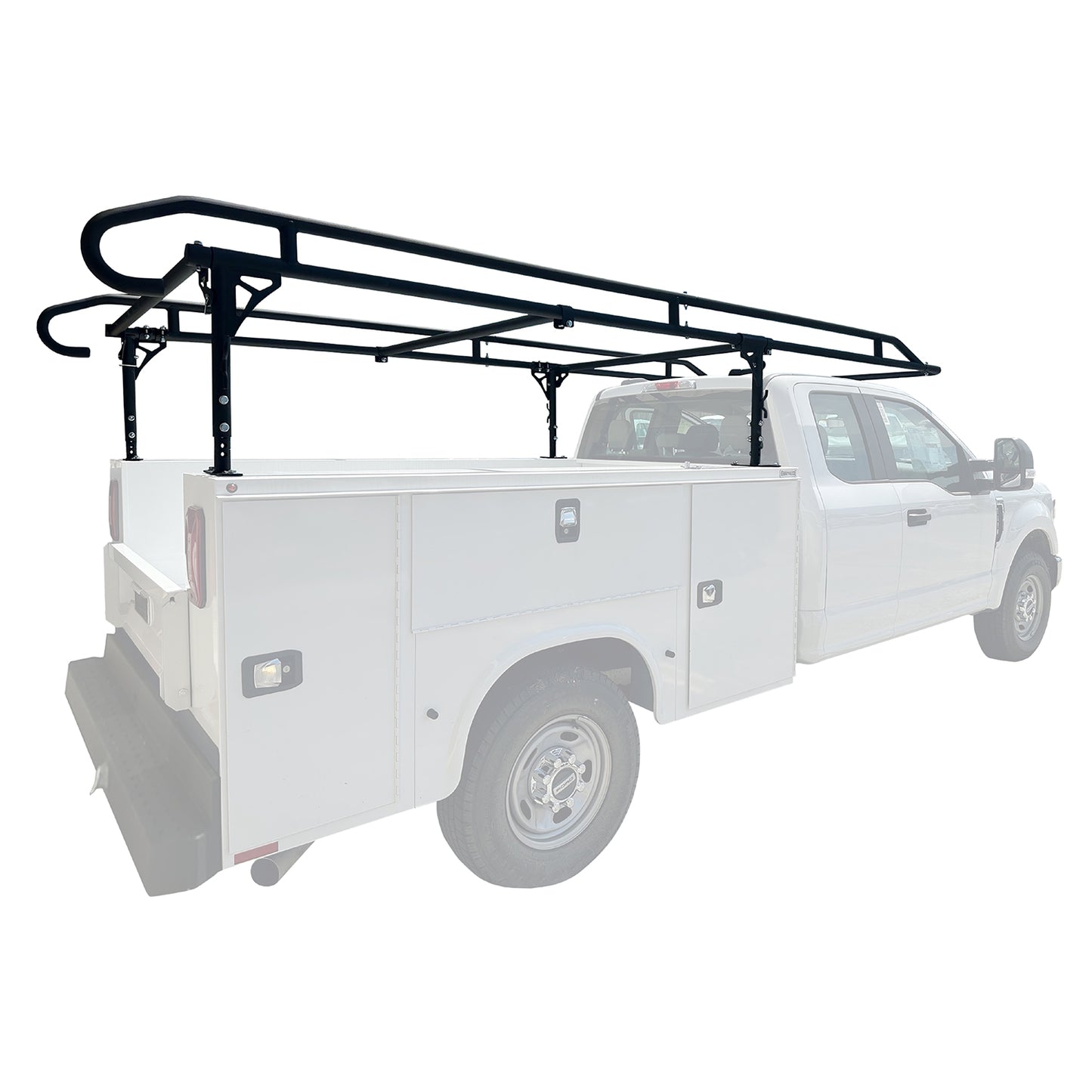 TrailFX Ladder Rack 1500 Lb Cap Multi-Fit Black Steel - FCLR008B