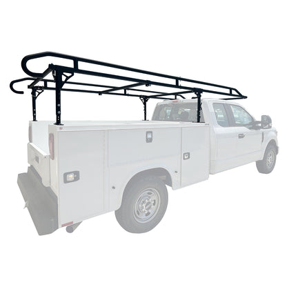TrailFX Ladder Rack 1500 Lb Cap Multi-Fit Black Steel - FCLR008B
