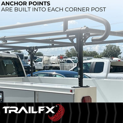 TrailFX Ladder Rack 1500 Lb Cap Multi-Fit Black Steel - FCLR008B
