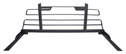 TrailFX Headache Rack Cab Protector Louvered Black Steel - HR001B
