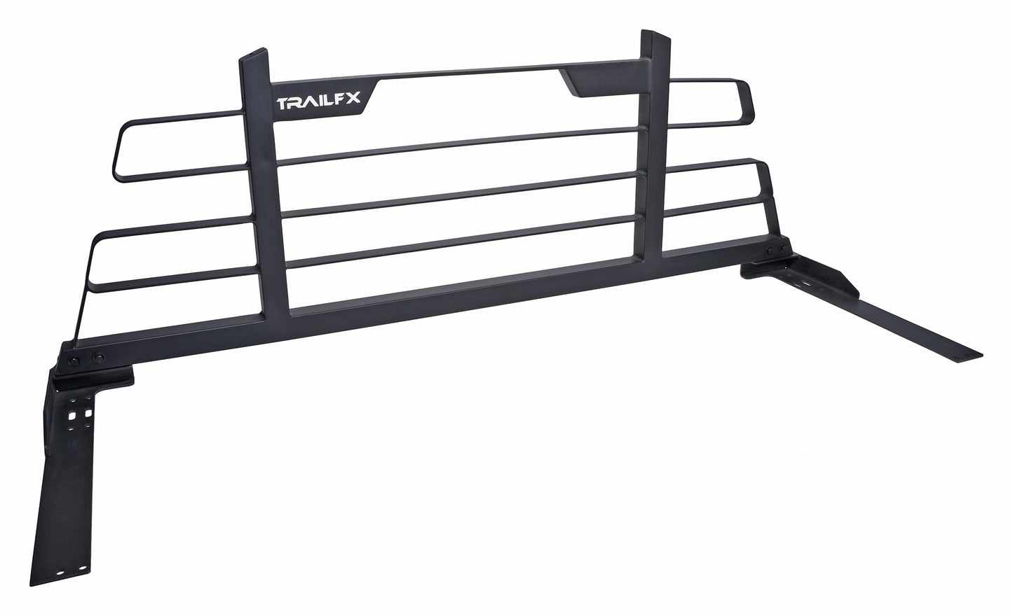 TrailFX Headache Rack Cab Protector Louvered Black Steel - HR001B