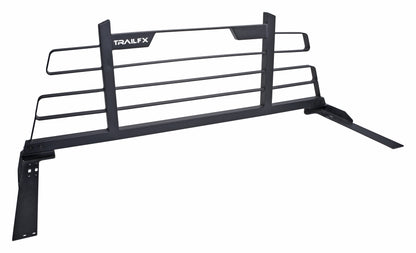 TrailFX Headache Rack Cab Protector Louvered Black Steel - HR001B