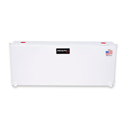 TrailFX 37 Gallon Steel Rectangle Transfer Tank - White - 21040SW