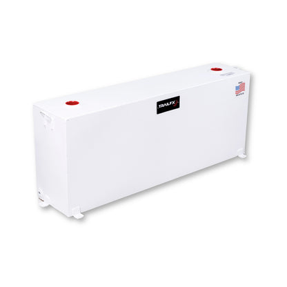 TrailFX 37 Gallon Steel Rectangle Transfer Tank - White - 21040SW
