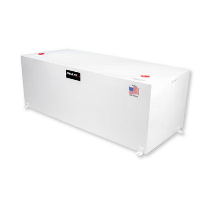 TrailFX 98 Gallon Steel Rectangle Transfer Tank - White - 21098SW