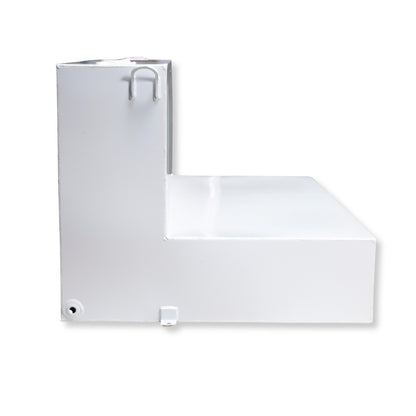 TrailFX 80 Gallon Steel L-Shape Transfer Tank - White - 21180SW