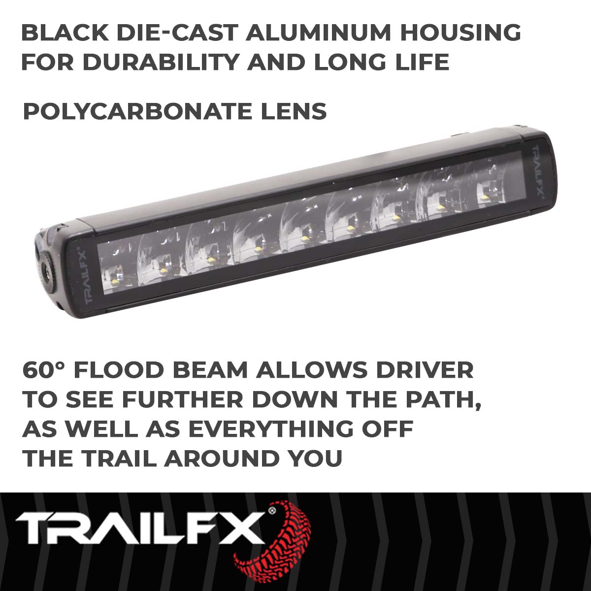 TrailFX SRS 9X5W 10" LED Light Bar Flood/Spot Combo - 10SRSCMB