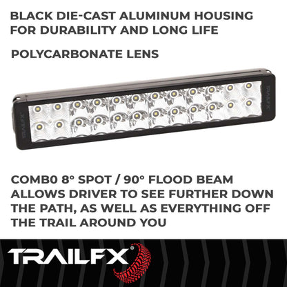 TrailFX DRS 24X3W 12" LED Light Bar Flood/Spot Combo - 12DRSCM